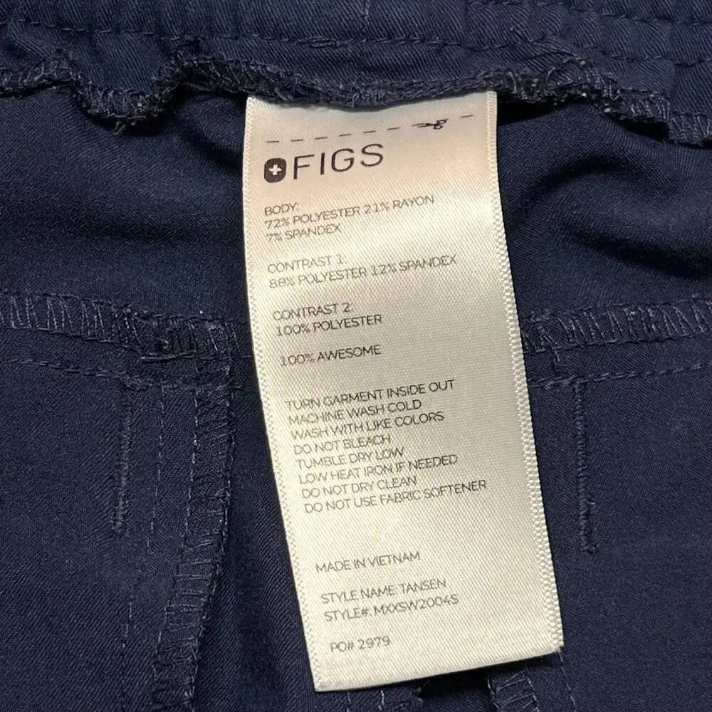 FIGS Tansen Jogger Scrub Pants Mens Medium Blue Technical Collection